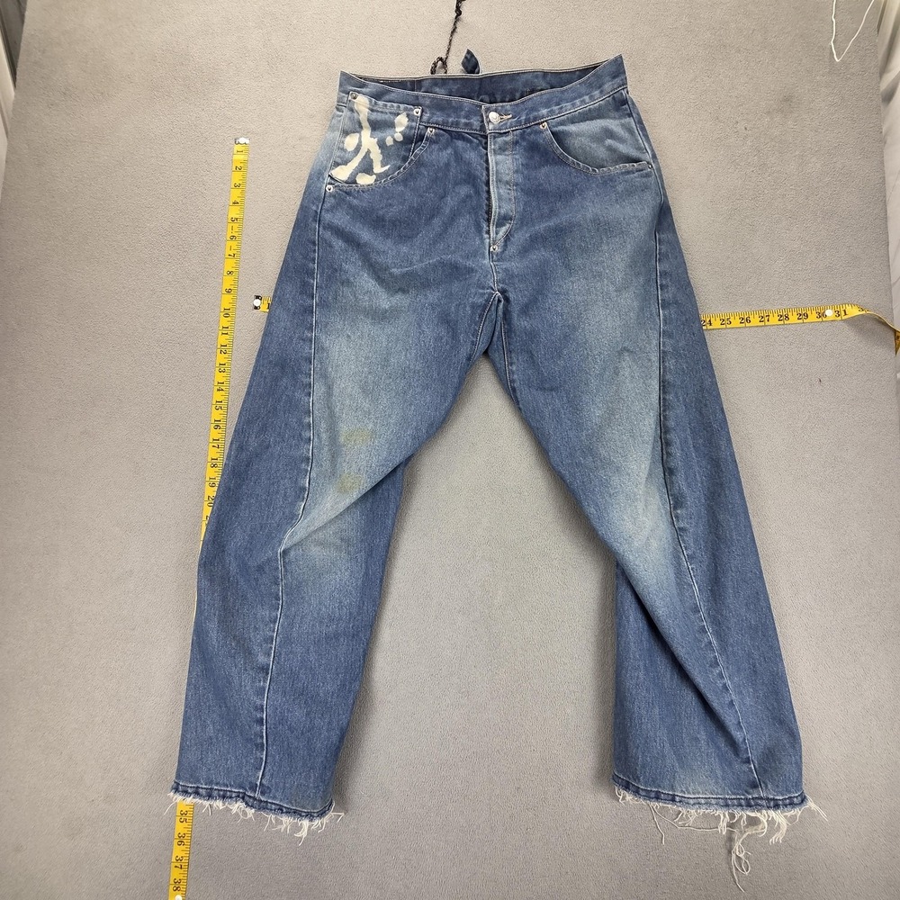 Levis Engineered Jeans Buckle Back One Pocket Baggy Thrashed Twisted Fits 29x27